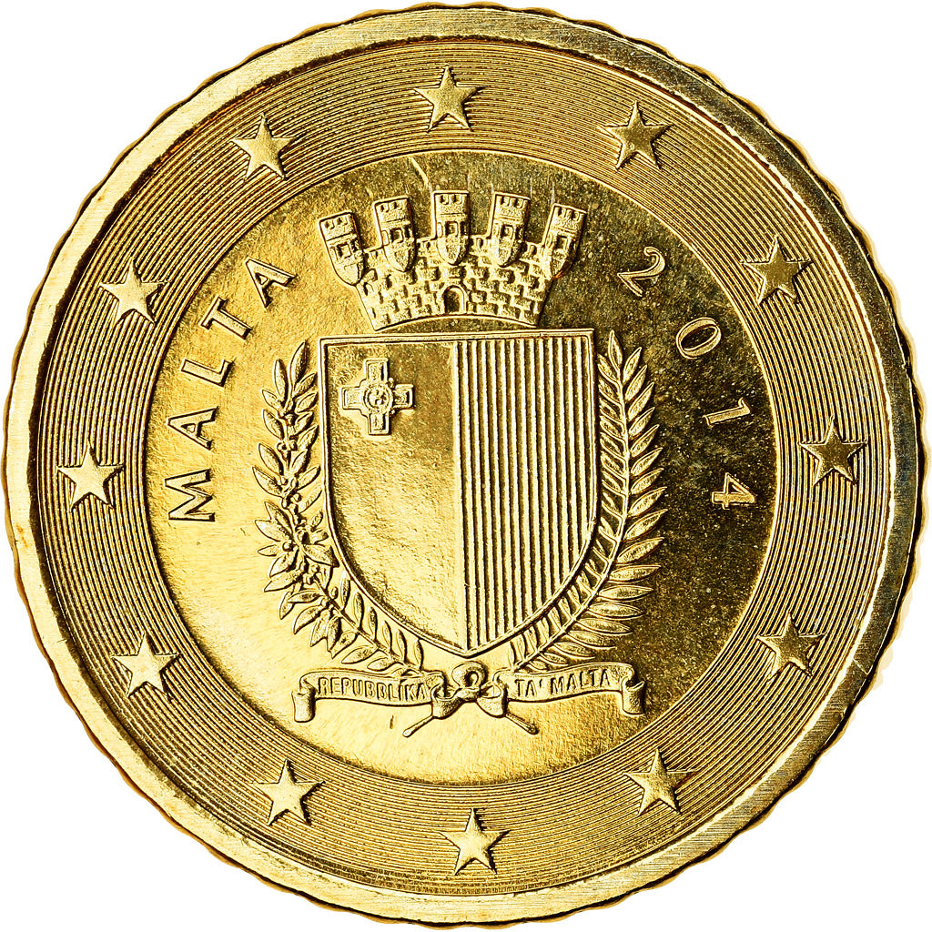 Malte, 50 Euro Cent, 2014, SPL, Laiton