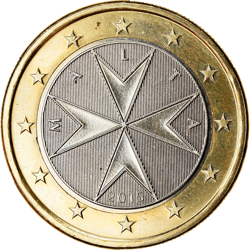 Malta, Euro, 2015, UNZ, Bi-Metallic