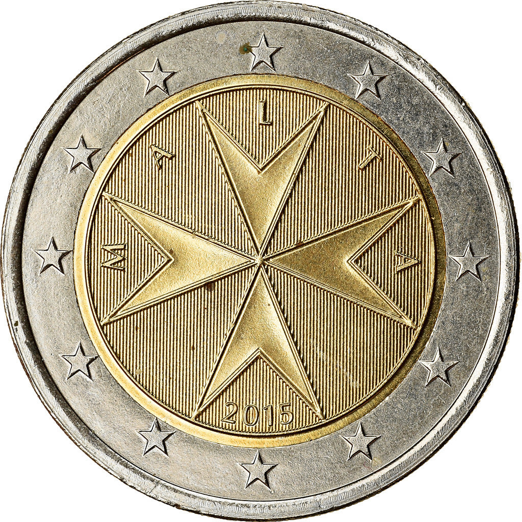 Malte, 2 Euro, 2015, SPL, Bi-Metallic