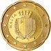Malte, 20 Euro Cent, 2016, SPL, Laiton