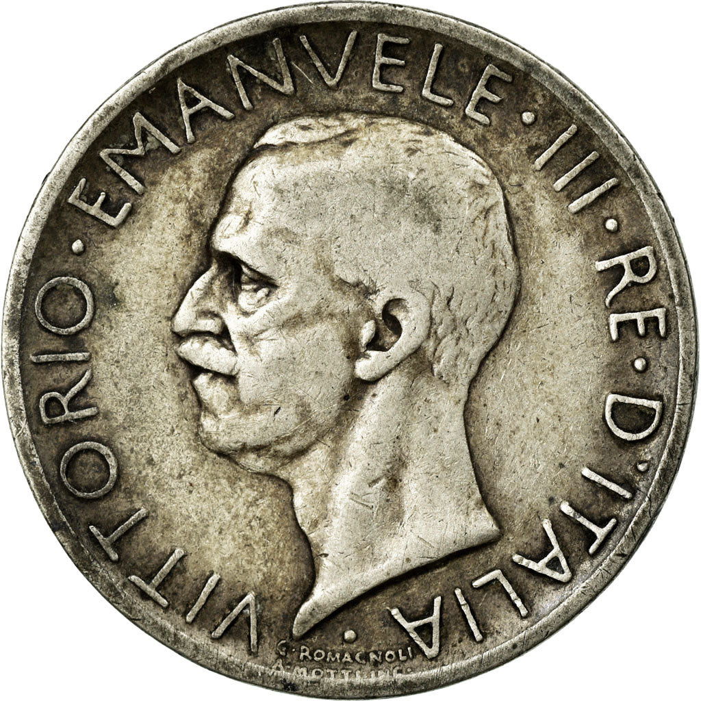 Moneta, Italia, Vittorio Emanuele III, 5 Lire, 1926, Rome, MB+, Argento, KM:67.1
