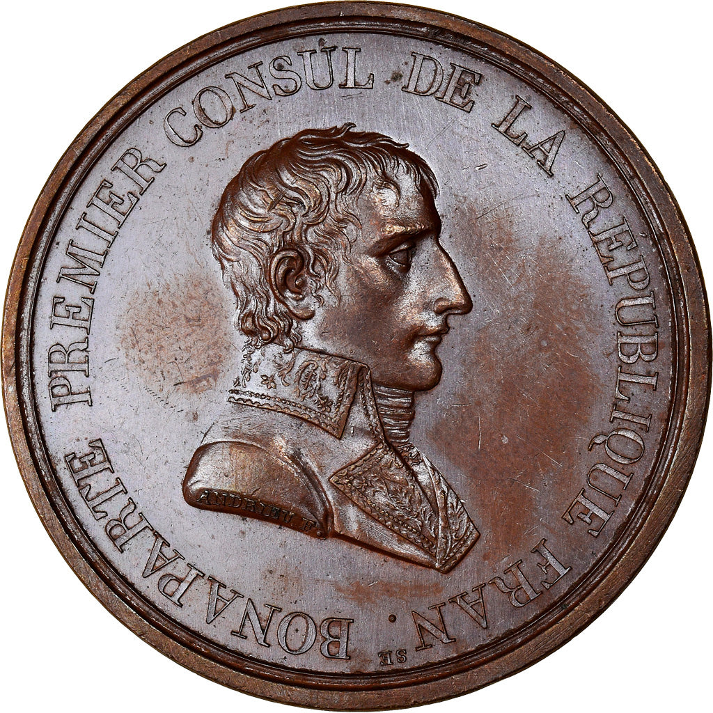 France, Médaille, Napoléon Bonaparte, Paix de Lunéville, History, 1801