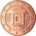 Malta, 5 Euro Cent, 2017, MS(63), Copper Plated Steel