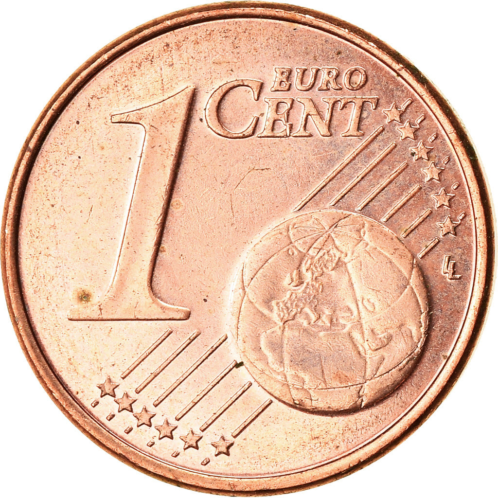 Słowenia, Euro Cent, 2007, AU(55-58), Miedź platerowana stalą, KM:68