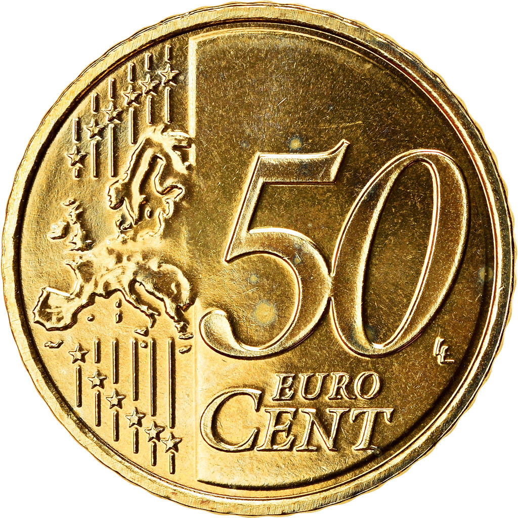 Slowenien, 50 Euro Cent, 2008, UNZ, Messing, KM:73