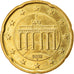 GERMANY - FEDERAL REPUBLIC, 20 Euro Cent, 2012, AU(55-58), Brass, KM:255