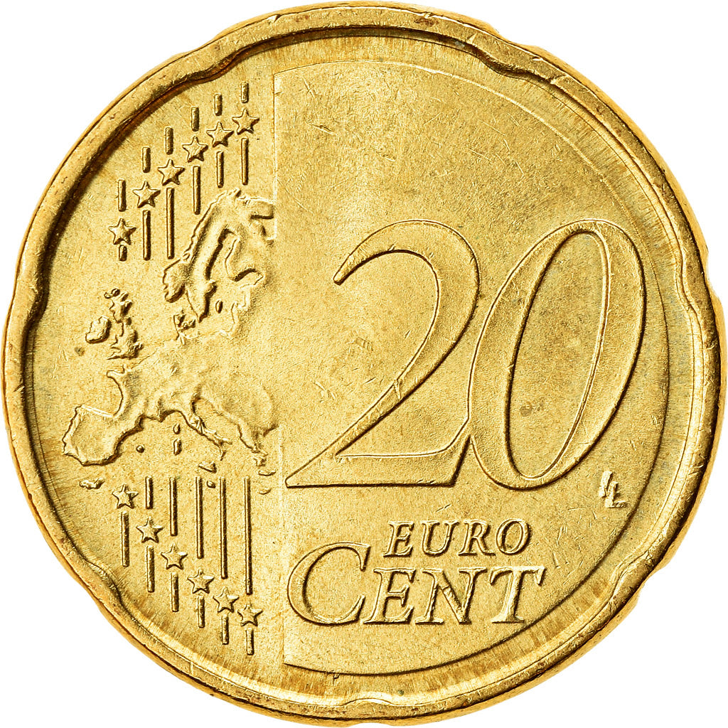 GERMANY - FEDERAL REPUBLIC, 20 Euro Cent, 2014, AU(55-58), Brass, KM:255