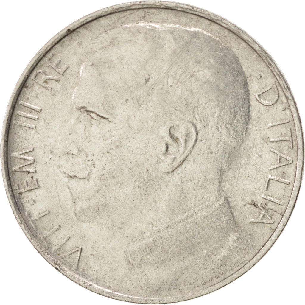 ITALY, 50 Centesimi, 1921, Rome, KM #61.1, AU(50-53), Nickel, 24, 5.89