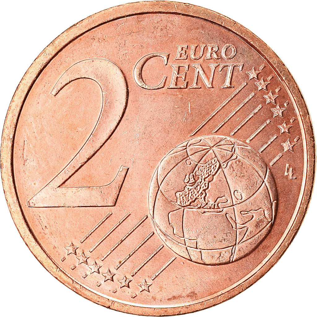 Greece, 2 Euro Cent, 2002, AU(55-58), Copper Plated Steel, KM:182