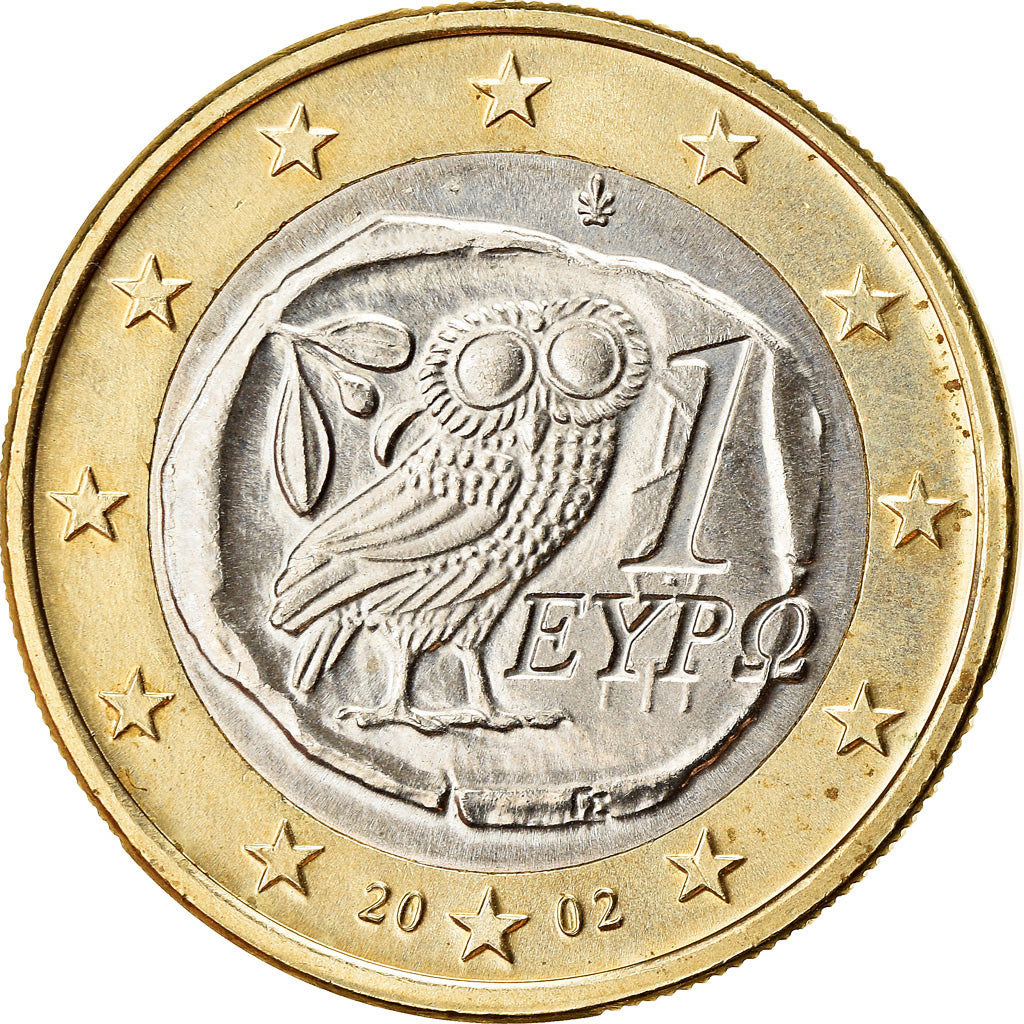 Griechenland, Euro, 2002, VZ, Bi-Metallic, KM:187