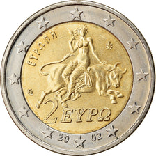 Grecia, 2 Euro, 2002, EBC, Bimetálico, KM:188