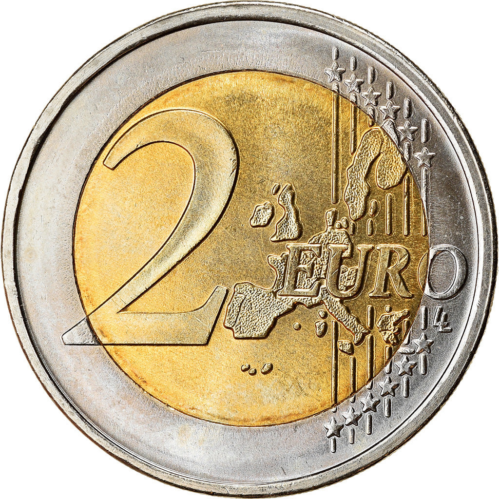 Grecia, 2 Euro, 2002, EBC, Bimetálico, KM:188