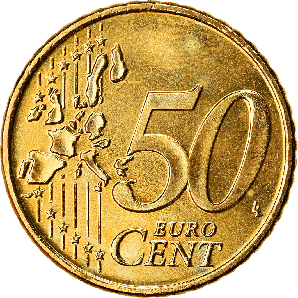 Griekenland, 50 Euro Cent, 2003, PR, Tin, KM:186