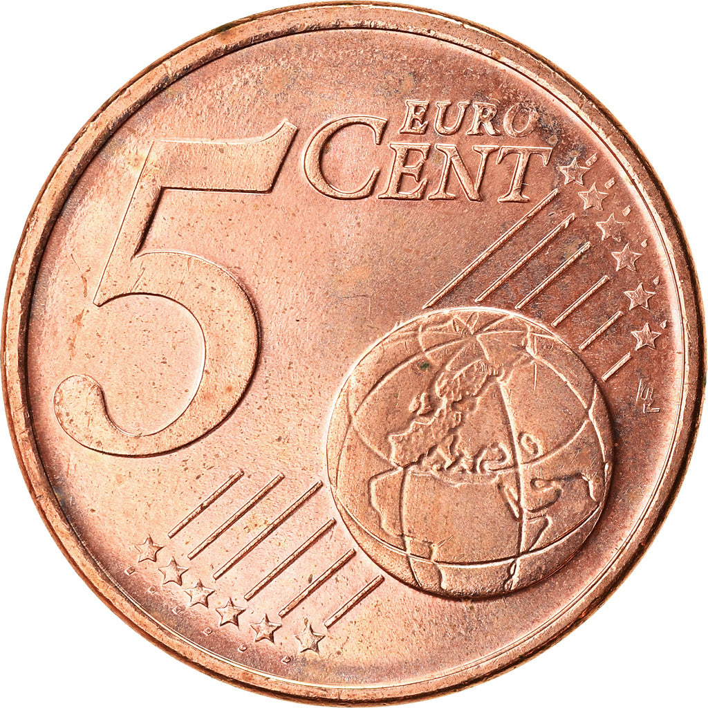 Griekenland, 5 Euro Cent, 2005, PR, Copper Plated Steel, KM:183