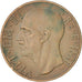 ITALY, 10 Centesimi, 1939, Rome, KM #74, EF(40-45), Copper, 23, 5.54