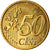 Grécia, 50 Euro Cent, 2006, MS(63), Latão, KM:186