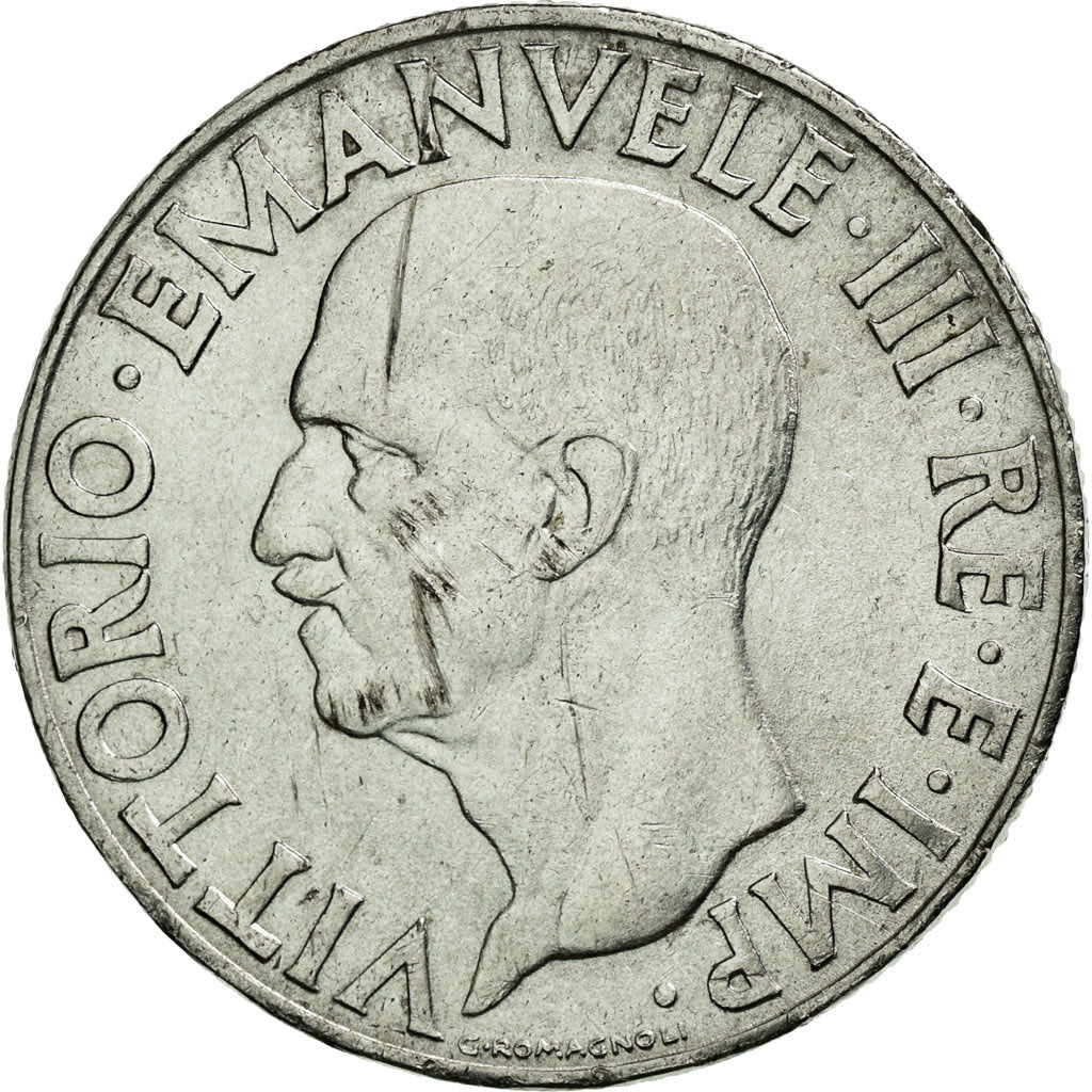 Coin, Italy, Vittorio Emanuele III, Lira, 1943, Rome, AU(50-53), Stainless