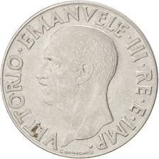 ITALY, Lira, 1940, Rome, KM #77a, AU(50-53), Stainless Steel, 27, 7.84