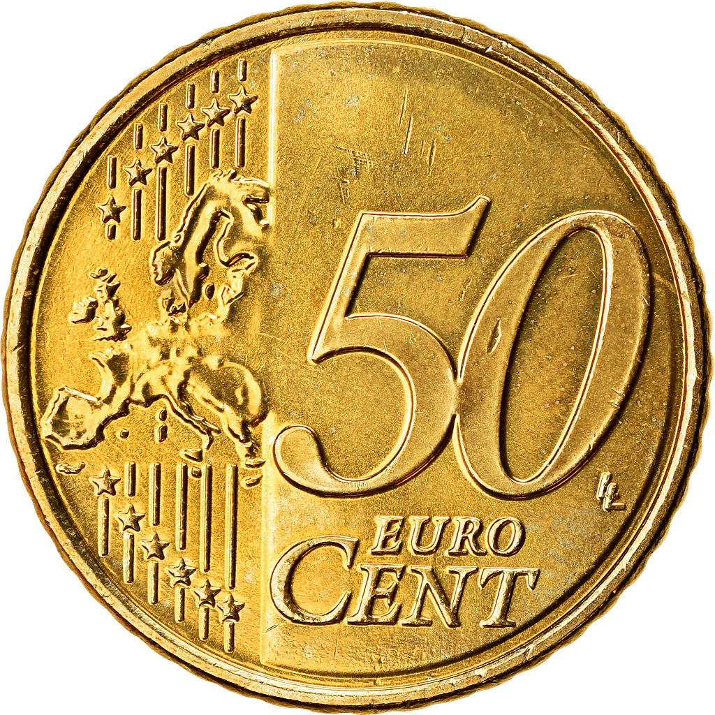 Grecia, 50 Euro Cent, 2009, SC, Latón, KM:213