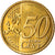 Grécia, 50 Euro Cent, 2009, MS(63), Latão, KM:213