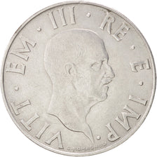 ITALY, 2 Lire, 1940, Rome, KM #78b, AU(50-53), Stainless Steel, 29, 10.16