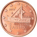 Grecia, Euro Cent, 2017, SC+, Cobre chapado en acero