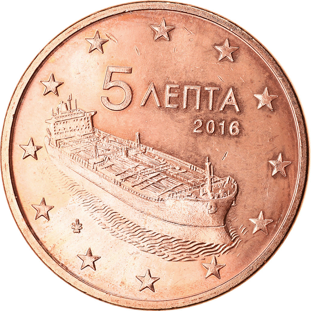 Grèce, 5 Euro Cent, 2016, SPL+, Copper Plated Steel