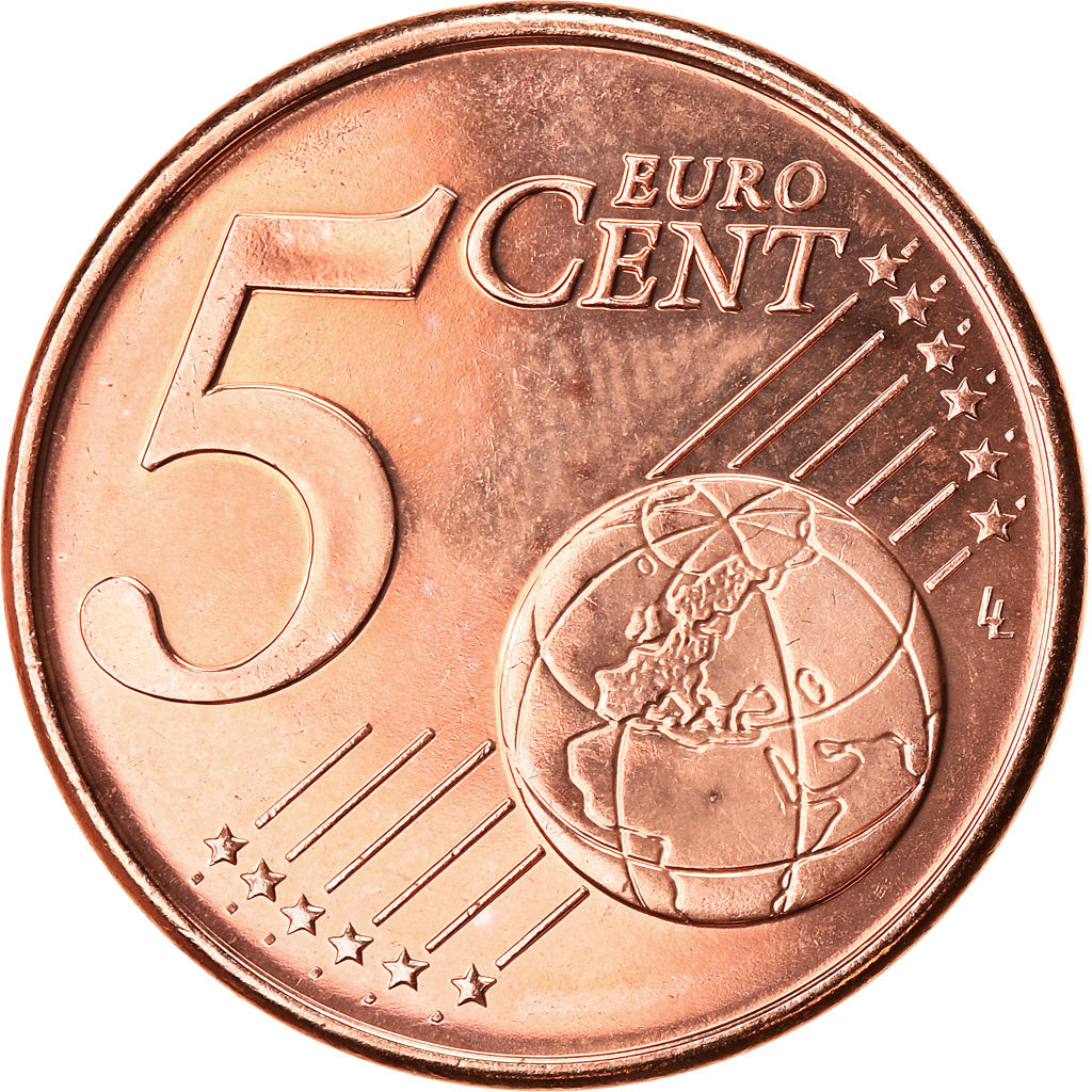 Grecia, 5 Euro Cent, 2017, SPL+, Acciaio placcato rame