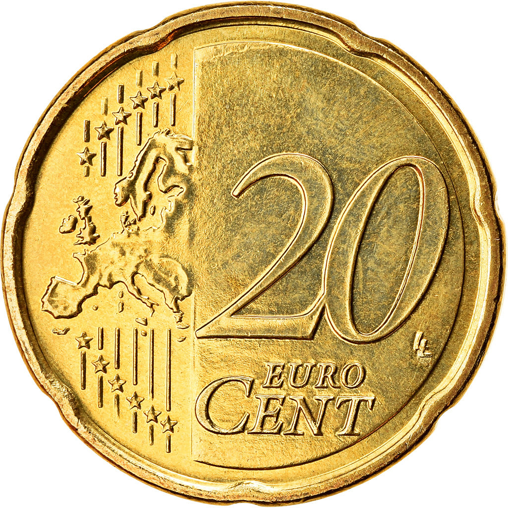 Grecia, 20 Euro Cent, 2017, SC+, Latón