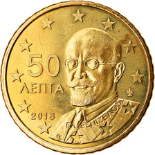 Grecja, 50 Euro Cent, 2016, Athens, MS(64), Mosiądz
