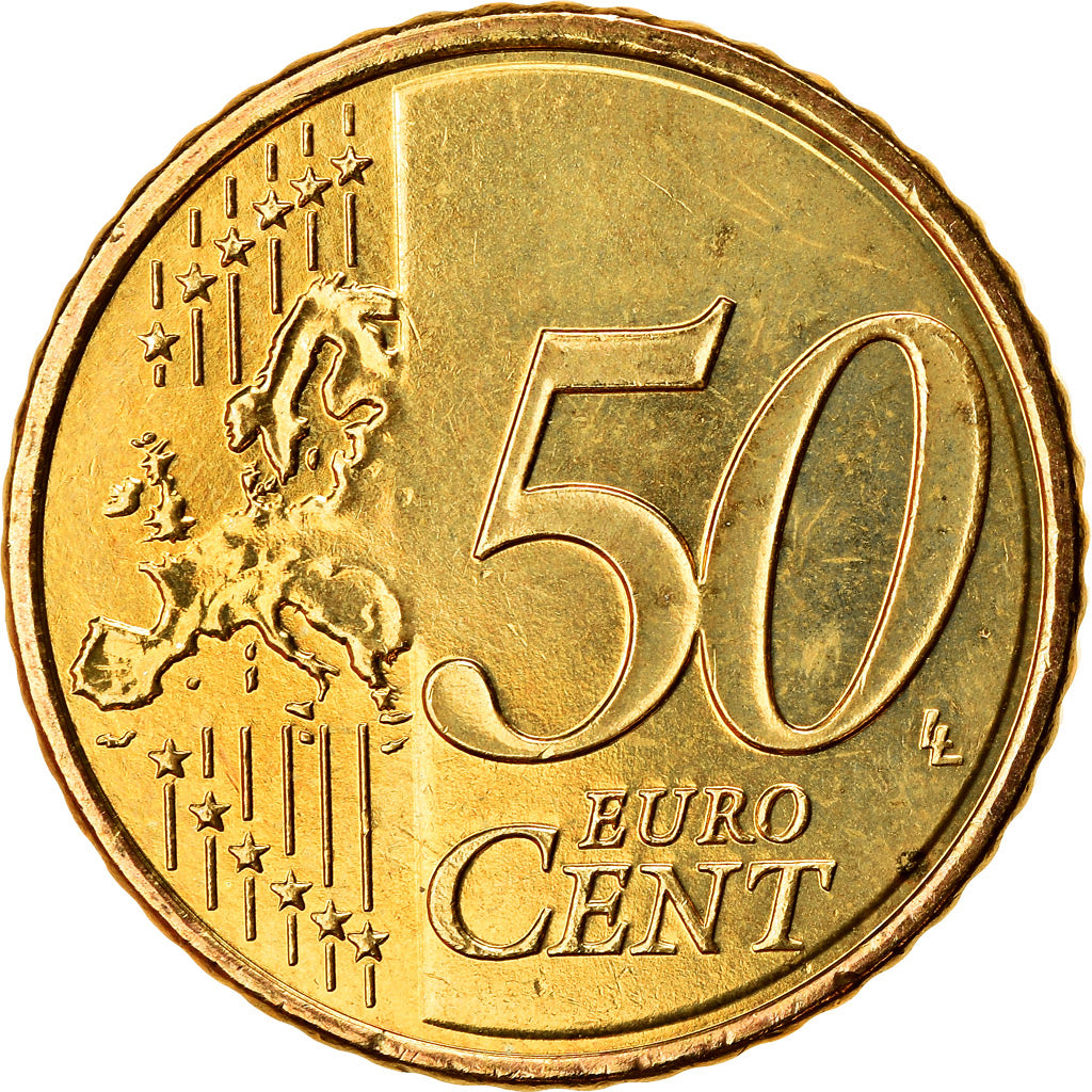 Grecja, 50 Euro Cent, 2017, Athens, MS(64), Mosiądz