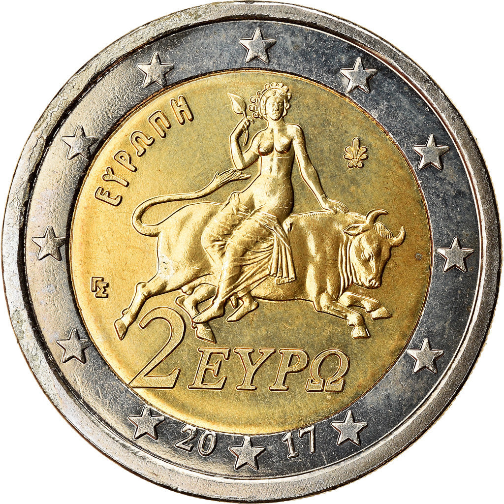 Grecia, 2 Euro, 2017, SC+, Bimetálico