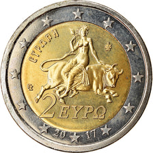 Grecia, 2 Euro, 2017, SC+, Bimetálico
