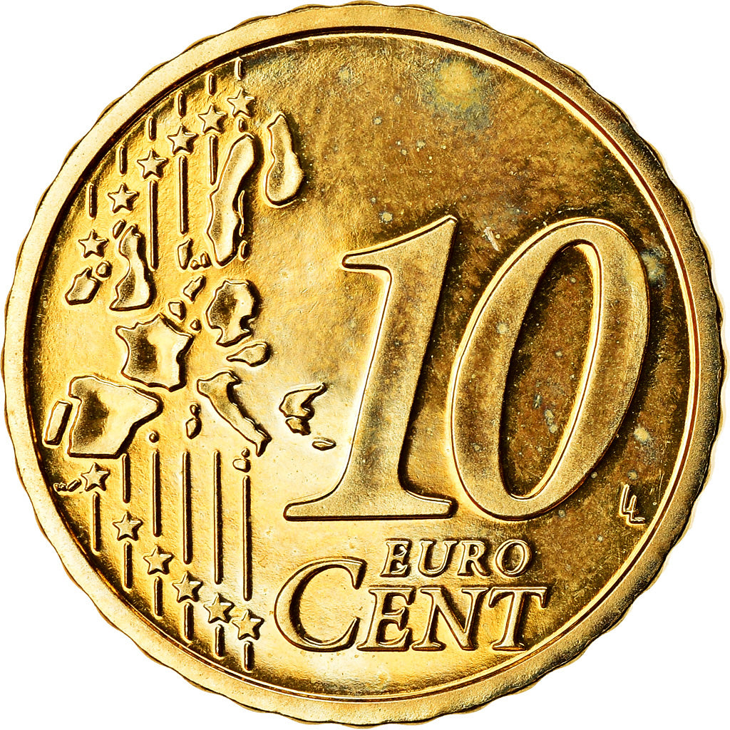Autriche, 10 Euro Cent, 2003, SPL, Laiton, KM:3085