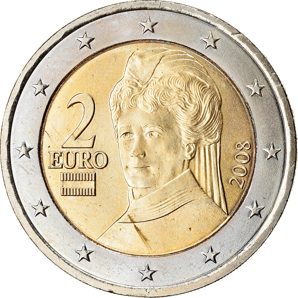 Österreich, 2 Euro, 2008, UNZ, Bi-Metallic, KM:3143