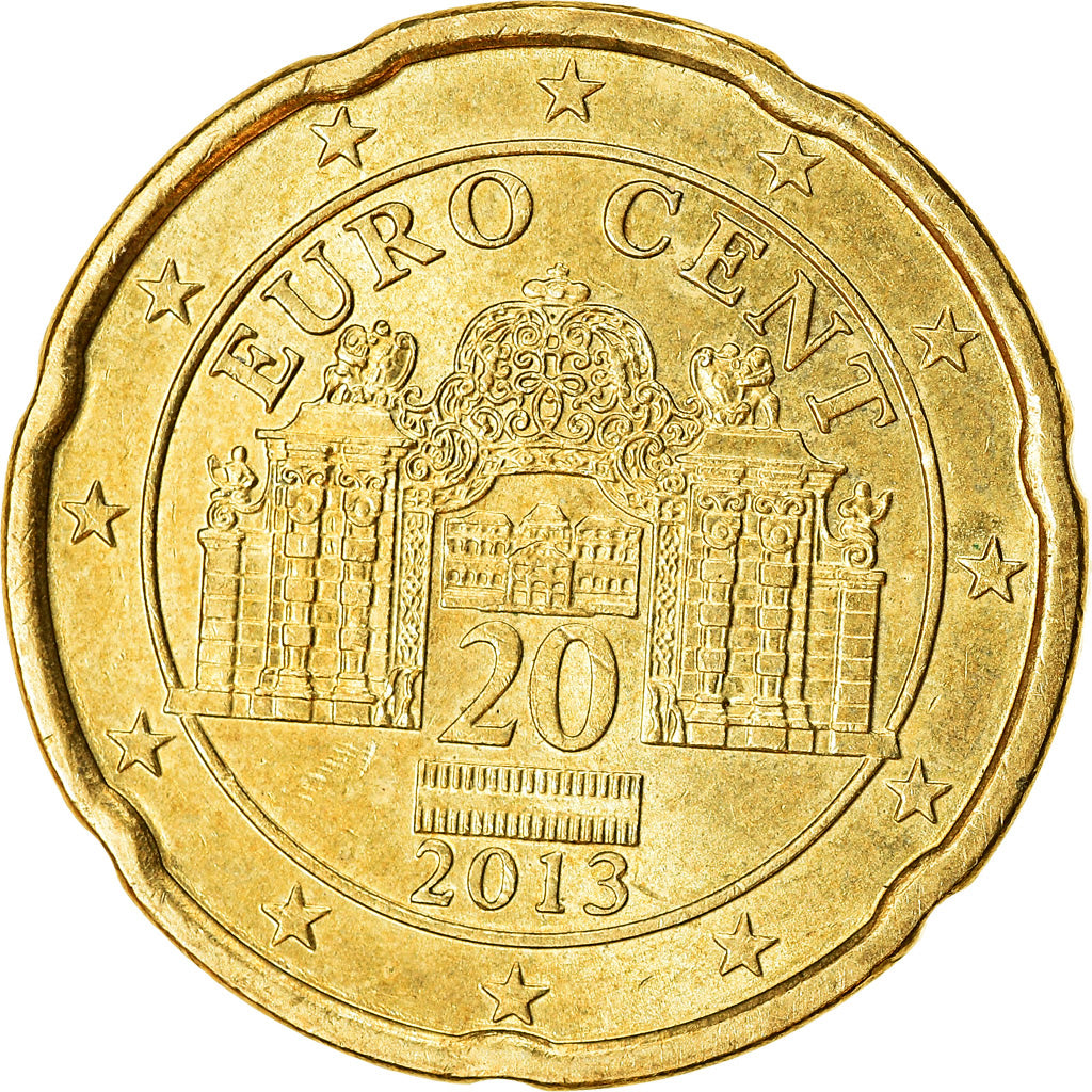 Oostenrijk, 20 Euro Cent, 2013, UNC-, Tin