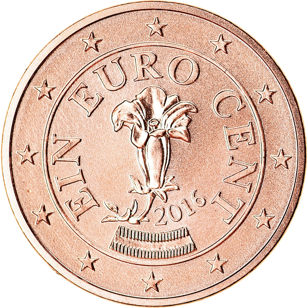 Austria, Euro Cent, 2016, SC, Cobre chapado en acero