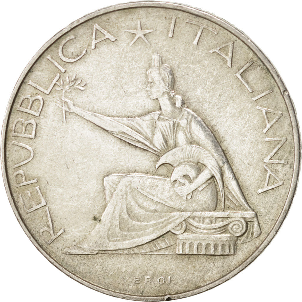ITALY, 500 Lire, 1961, Rome, KM #99, EF(40-45), Silver, 29.3, 11.01