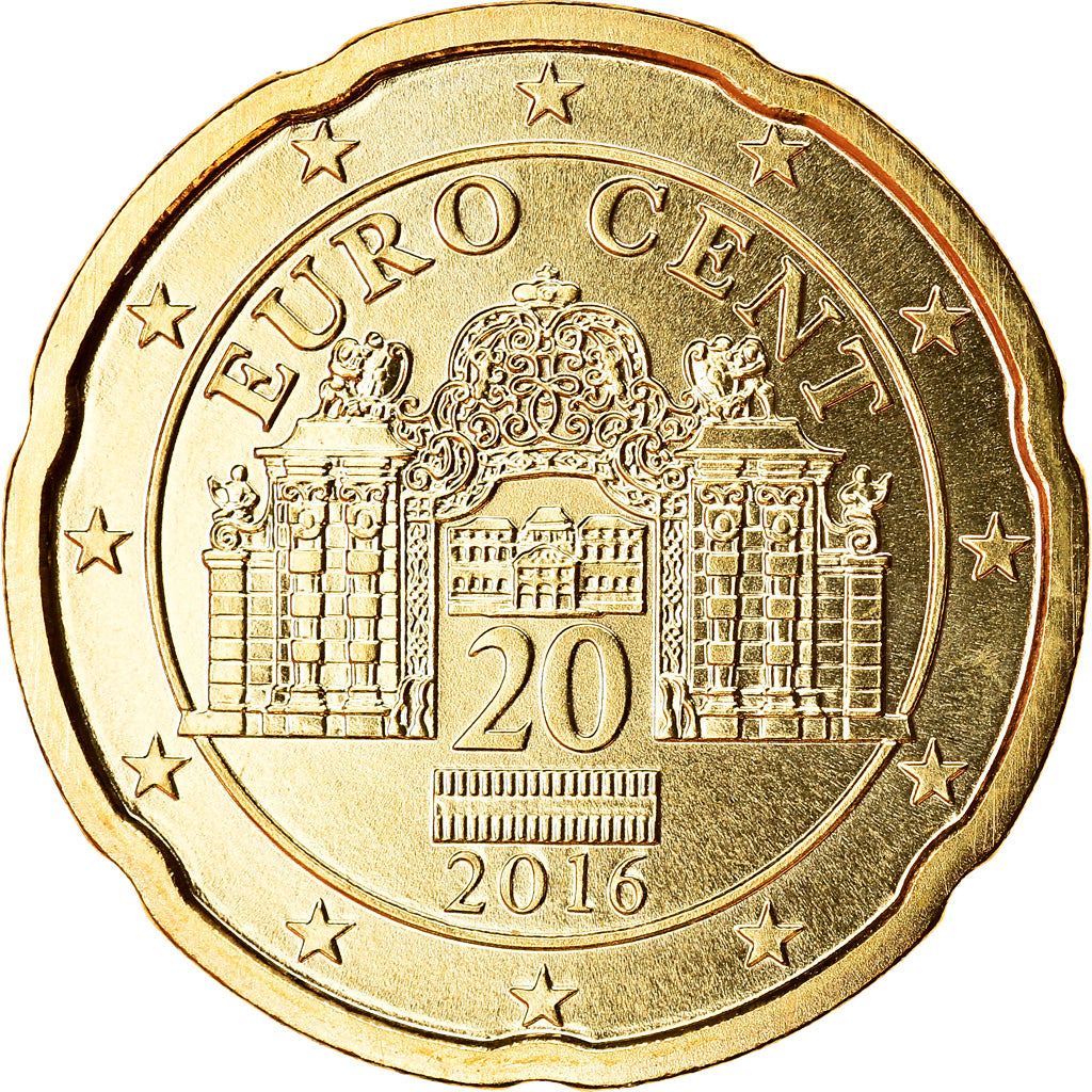 Austria, 20 Euro Cent, 2016, SPL, Ottone