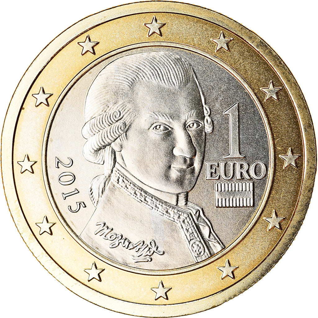 Österreich, Euro, 2015, UNZ, Bi-Metallic
