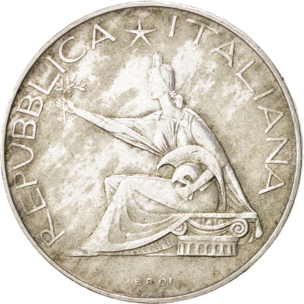 ITALY, 500 Lire, 1961, Rome, KM #99, EF(40-45), Silver, 29.3, 11.00