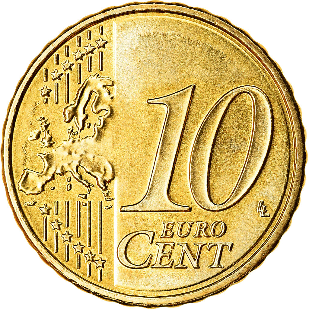 Austria, 10 Euro Cent, 2017, MS(63), Brass