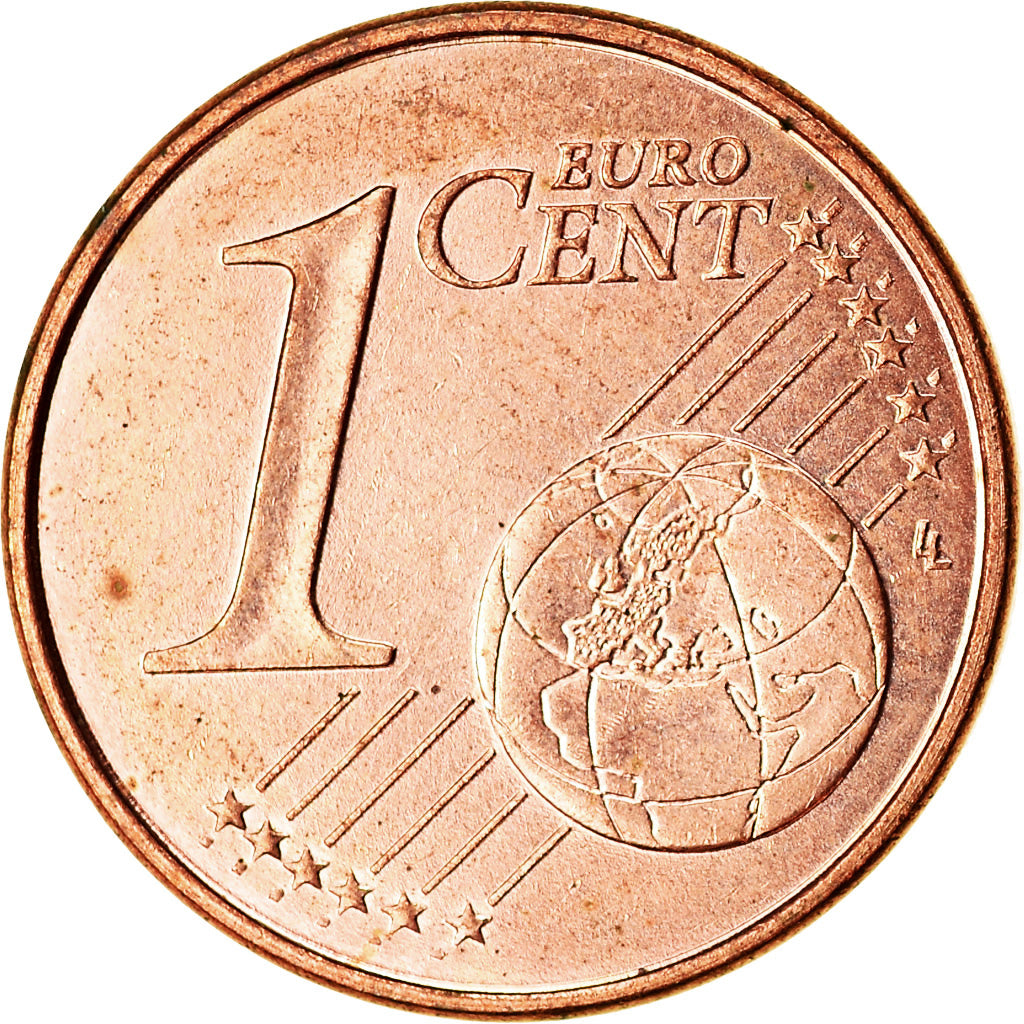 Francja, Euro Cent, 1999, Paris, EF(40-45), Miedź platerowana stalą, KM:1282