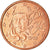 Francia, 2 Euro Cent, 1999, BB, Acciaio placcato rame, KM:1283
