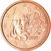 França, Euro Cent, 2002, AU(55-58), Aço Cromado a Cobre, KM:1282