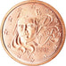 Frankreich, 2 Euro Cent, 2002, VZ, Copper Plated Steel, KM:1283