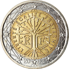 France, 2 Euro, 2002, AU(55-58), Bi-Metallic, KM:1289