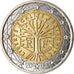 France, 2 Euro, 2002, AU(55-58), Bi-Metallic, KM:1289