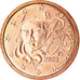 França, Euro Cent, 2003, AU(55-58), Aço Cromado a Cobre, KM:1282