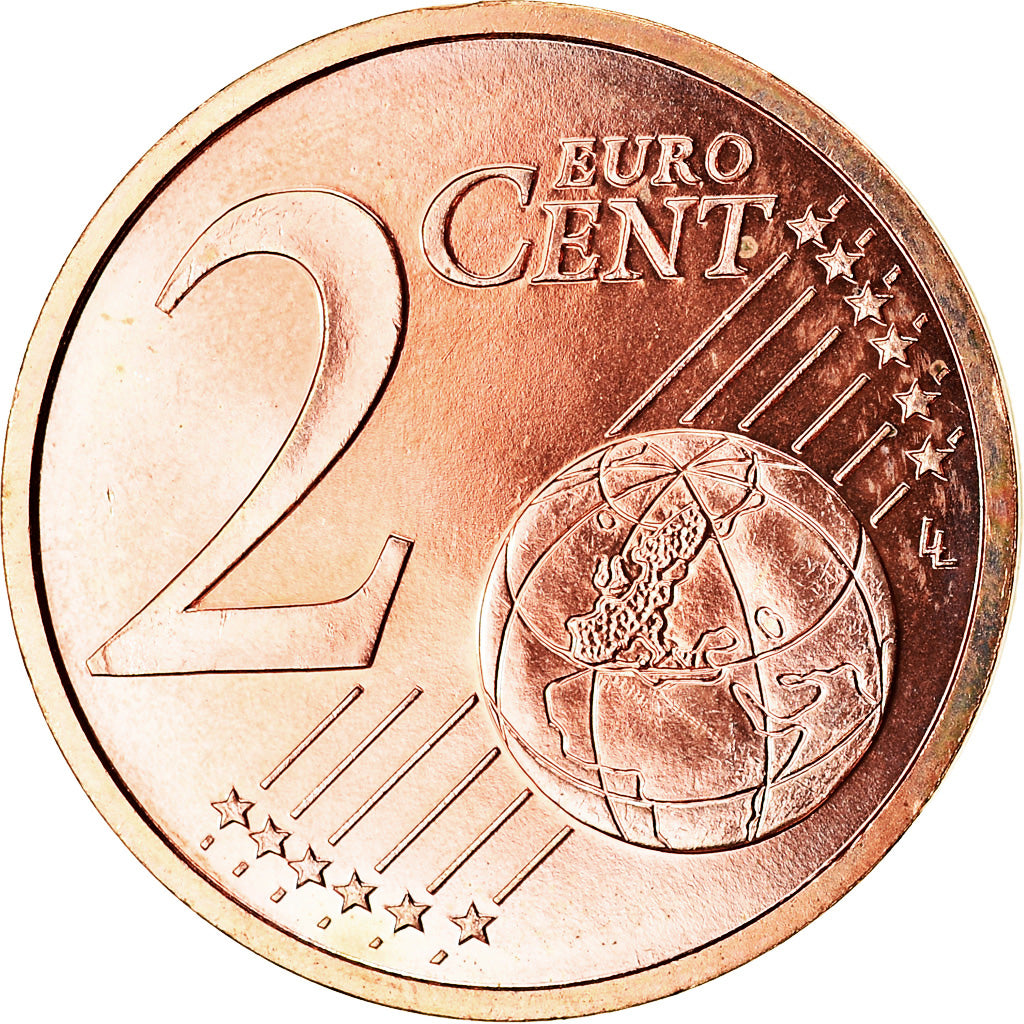 France, 2 Euro Cent, 2003, AU(55-58), Copper Plated Steel, KM:1283